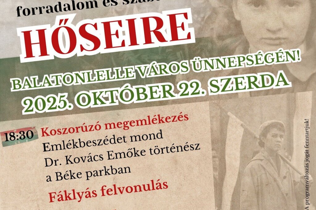 Ünnepi megemlékezés, fáklyás felvonulás